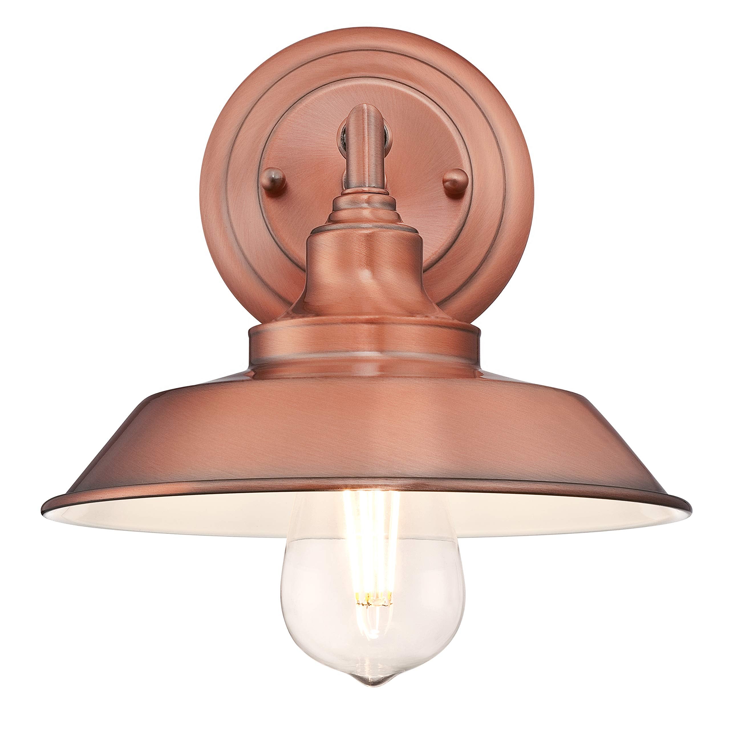 Westinghouse Iron Hill Industrial Wall Fixture – Washed Copper Finish
