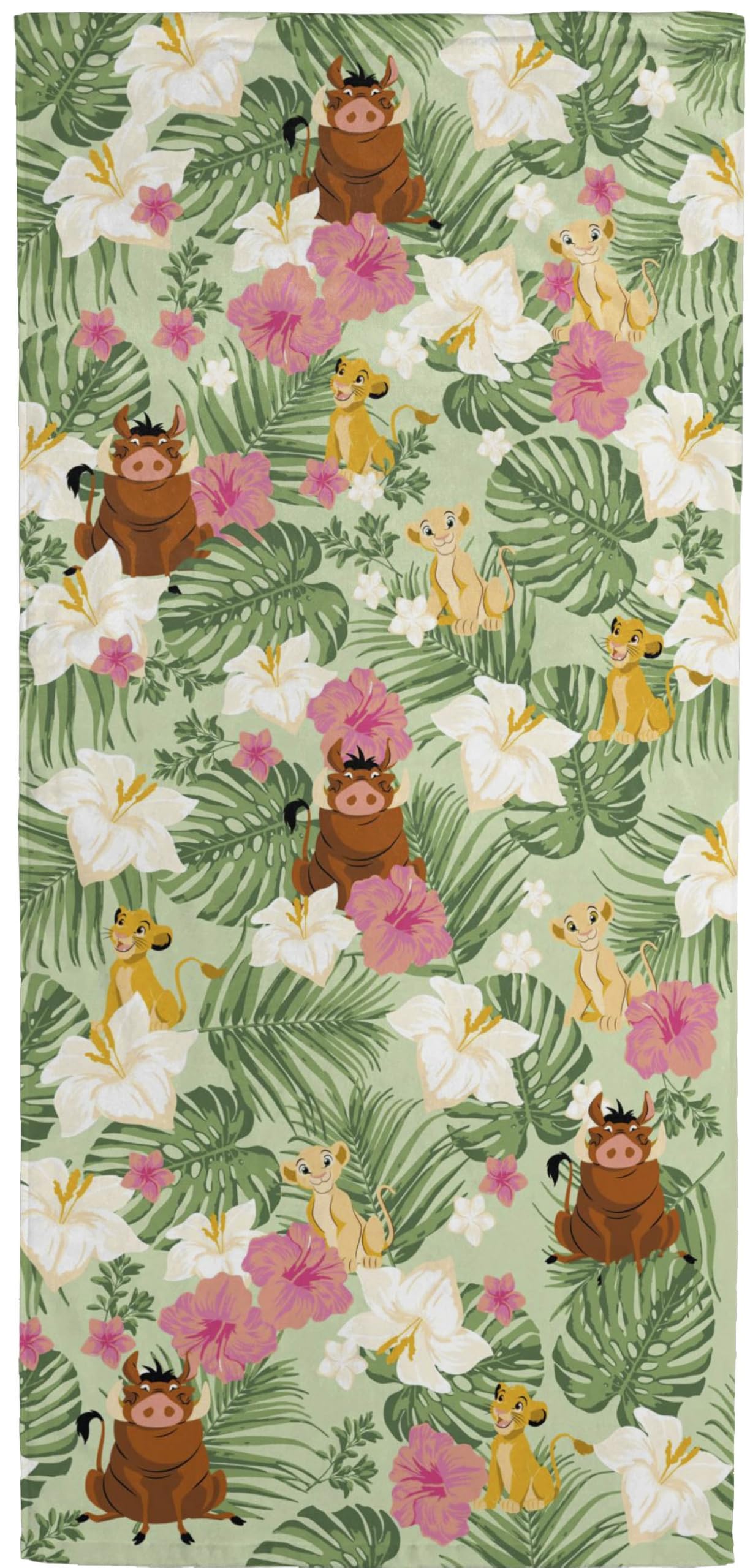 Jay Franco Disney Lion King Simba Beach Towel - Soft Cotton, 71x147cm