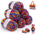 ilauke 6x50g Crochet Yarn Pack | 4-Ply Acrylic Wool for Knitting & DIY