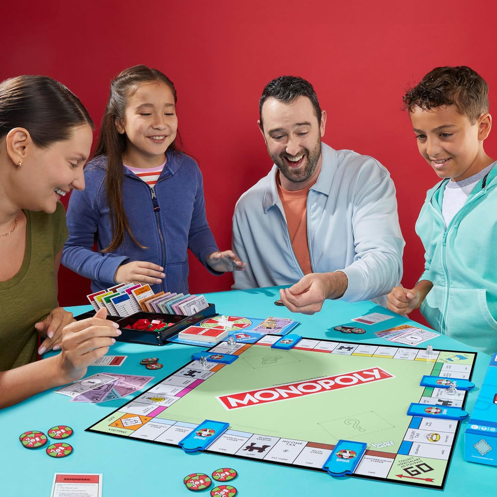 Snaps Monopoly Classic Board Game – Family Strategy Game with 8 Tokens