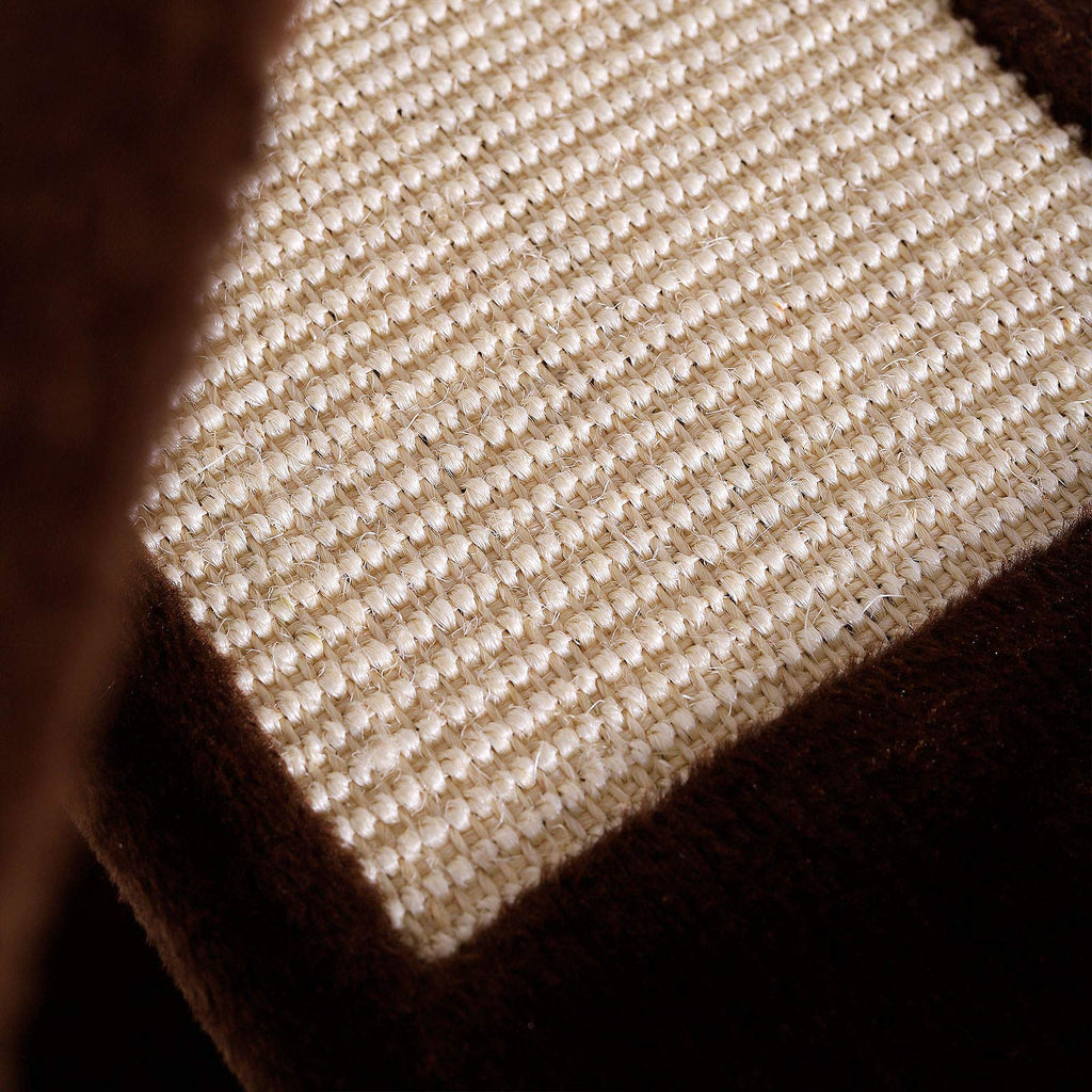 Dibea Cat Tree Activity Centre - 100cm Sisal Scratching Post, Brown/Beige