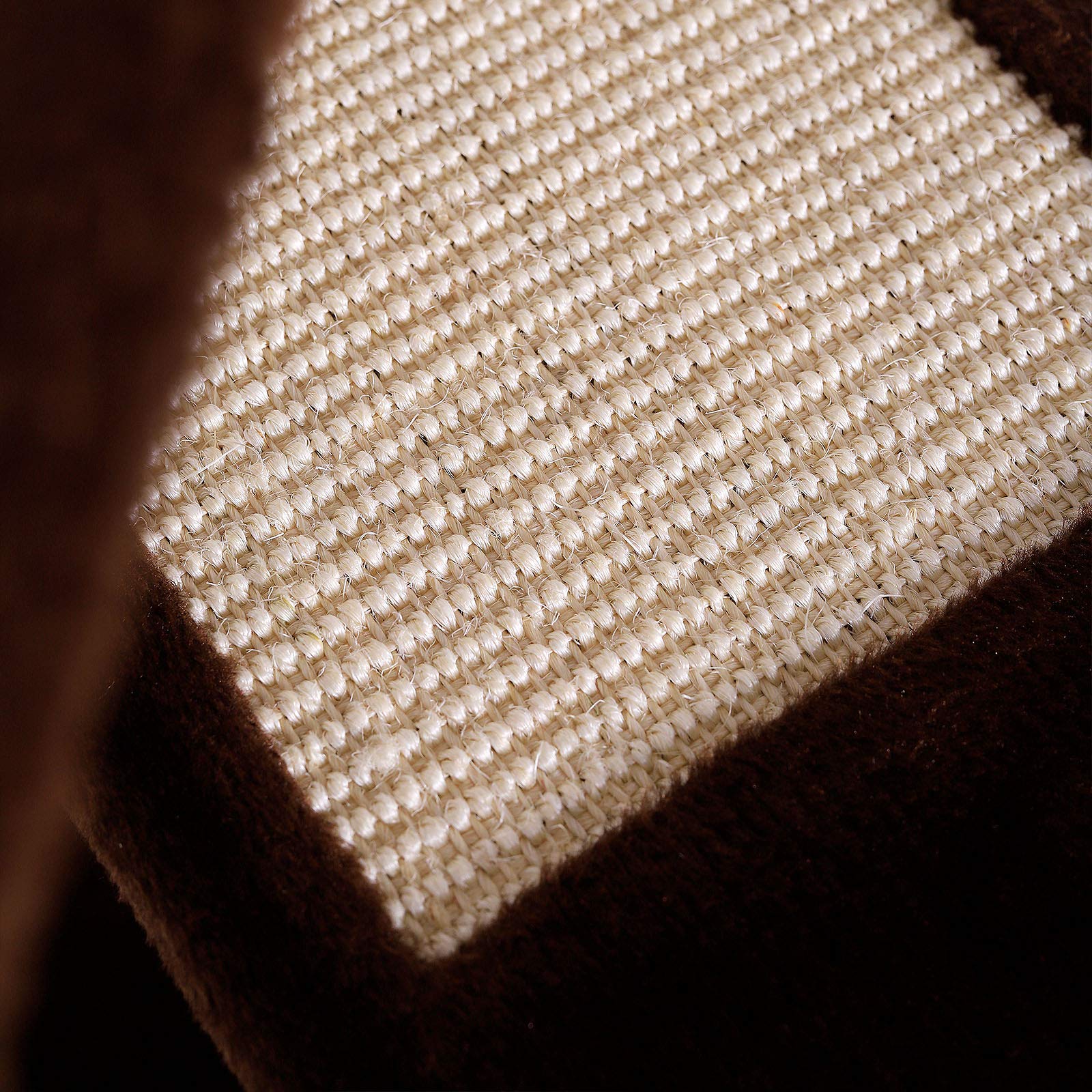 Dibea Cat Tree Activity Centre - 100cm Sisal Scratching Post, Brown/Beige