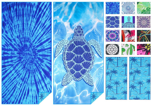 2-Pack Microfiber Beach Towel – XL Sand Free Quick Dry
