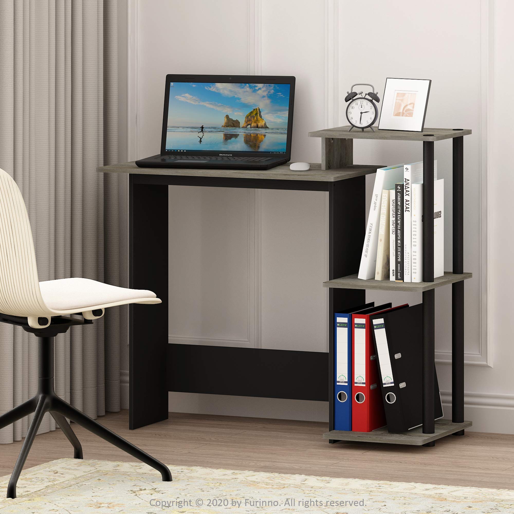 Furinno Efficient Home Computer Desk - Compact Wood Writing Table