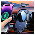 Auckly 15W Wireless Car Charger Mount with 60W Cigarette Lighter
