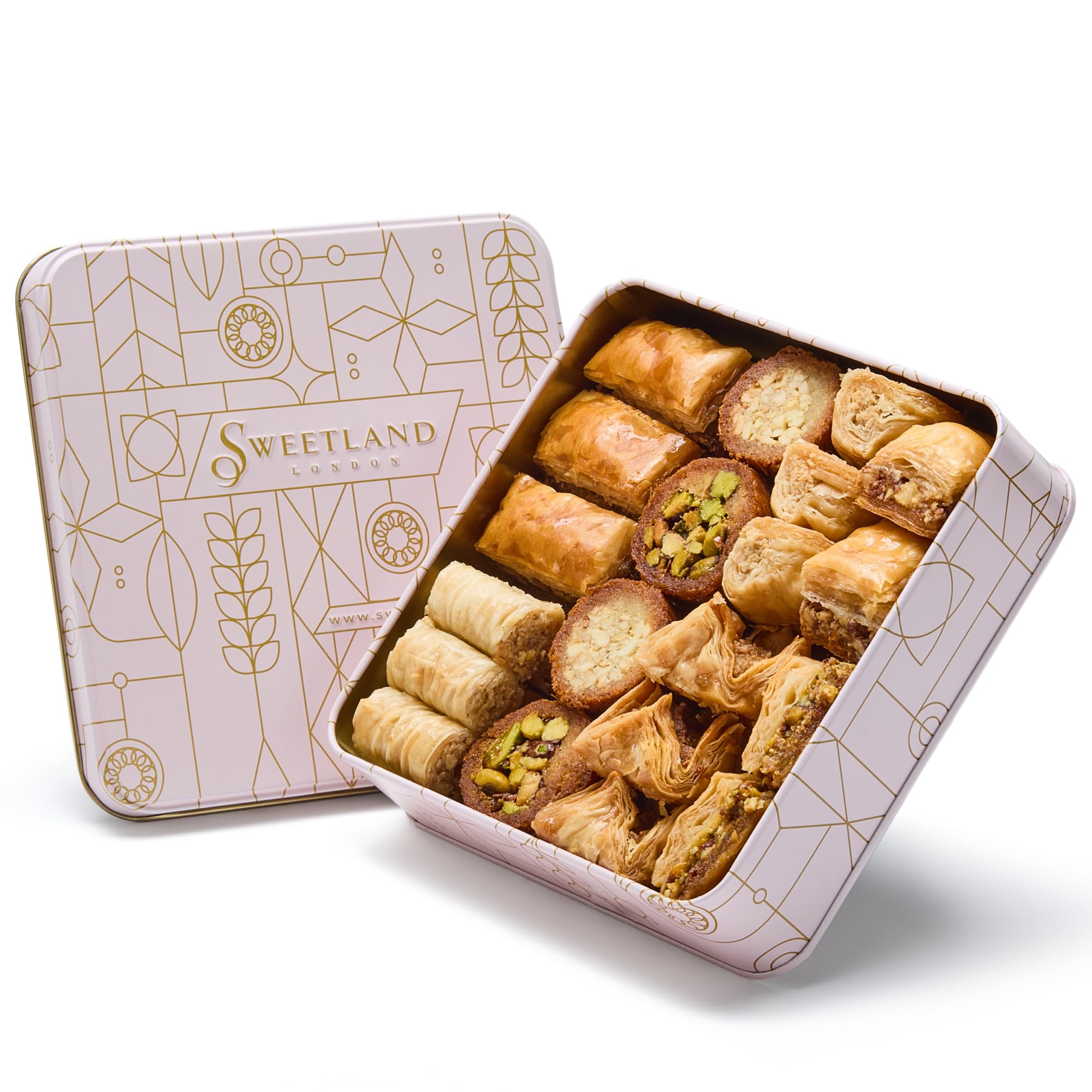 Lebanese Baklava Variety Pack – 500g Nut Selection Tin