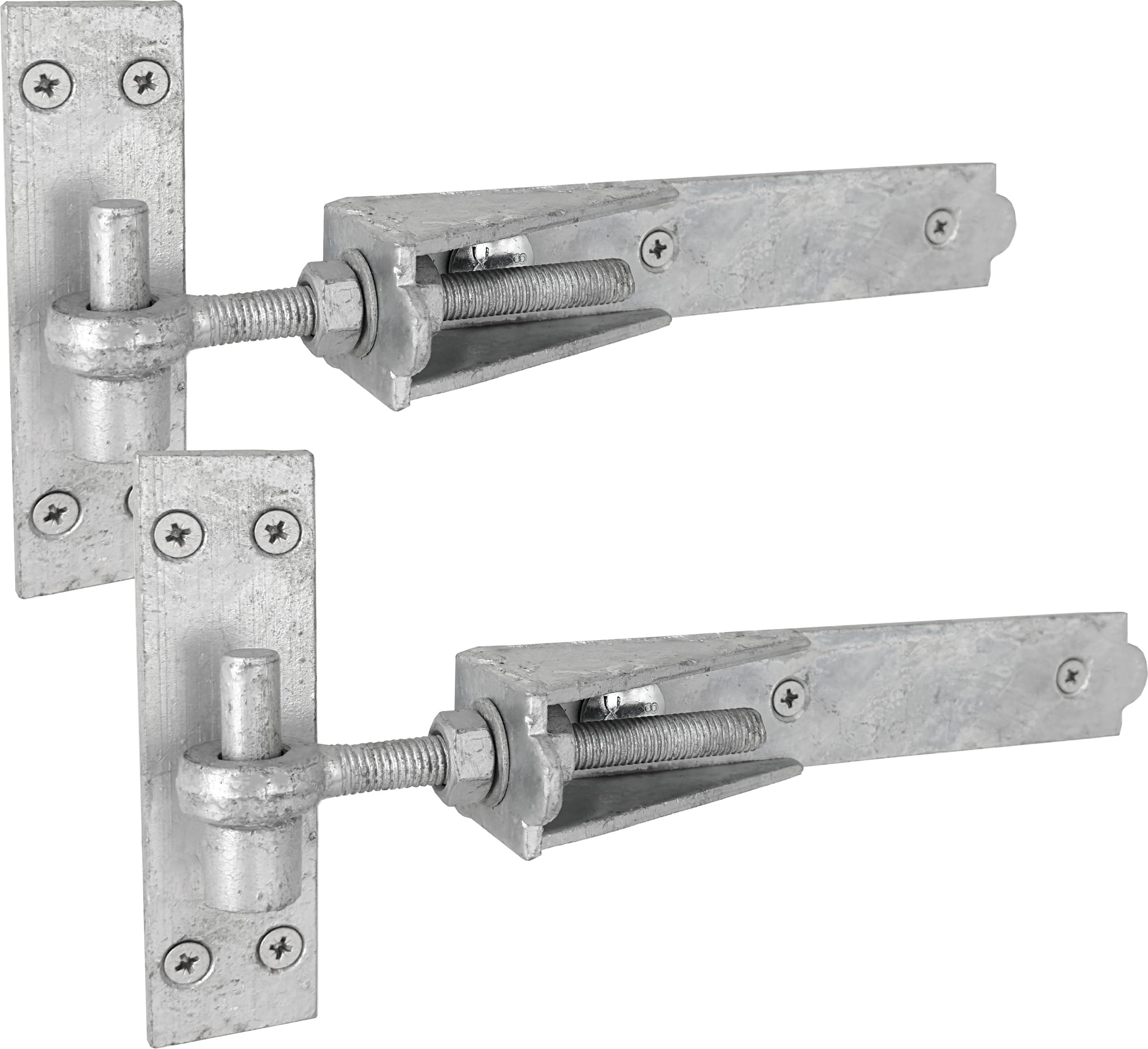 Irontite 250mm Adjustable Gate Hinges | Heavy Duty Galvanised Steel