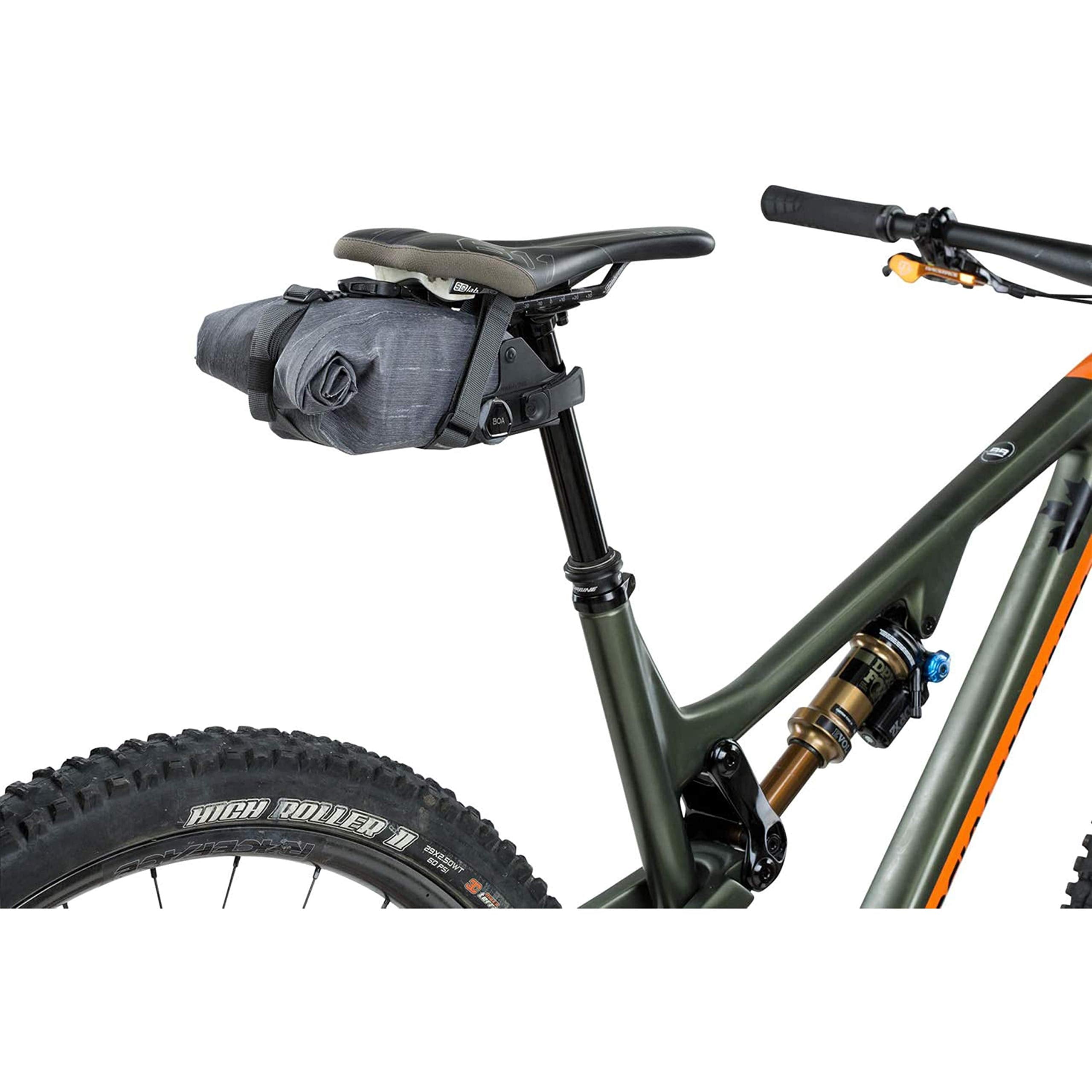 EVOC Seat Pack BOA – Waterproof Bike Saddle Bag, Size M, 2L - Carbon Grey