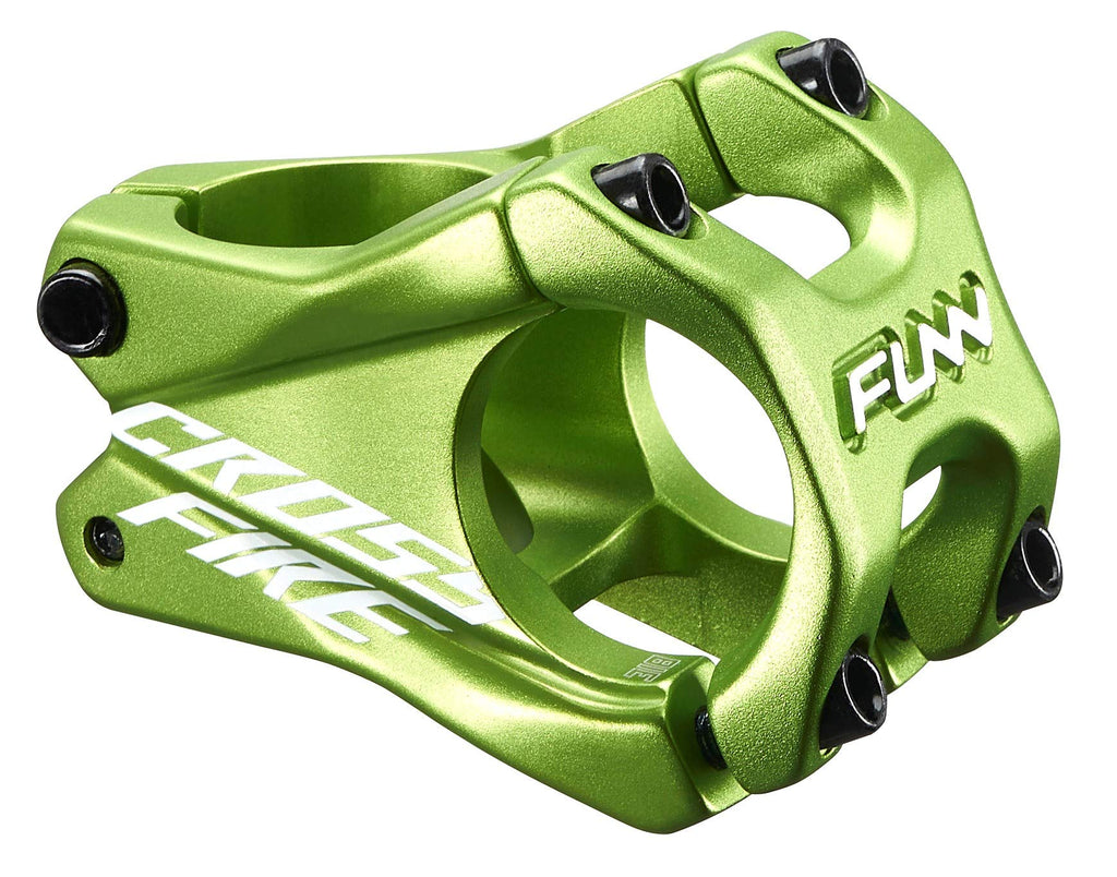 Funn Crossfire MTB Stem | 31.8mm Clamp | 35mm Alloy Bike Stem - Green
