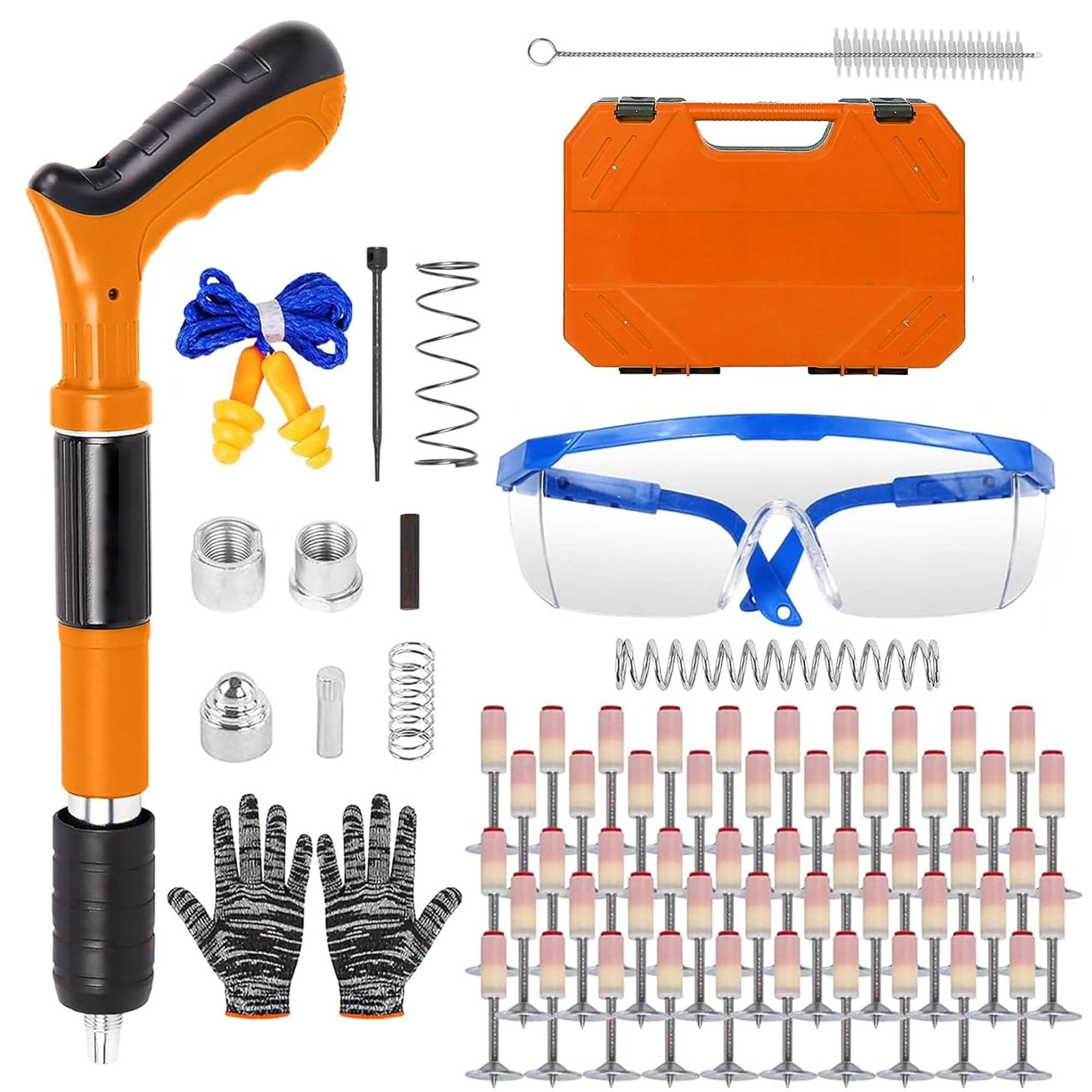 Jolof Store Manual Concrete Nail Gun Kit | 5 Speed Adjustable Nailer