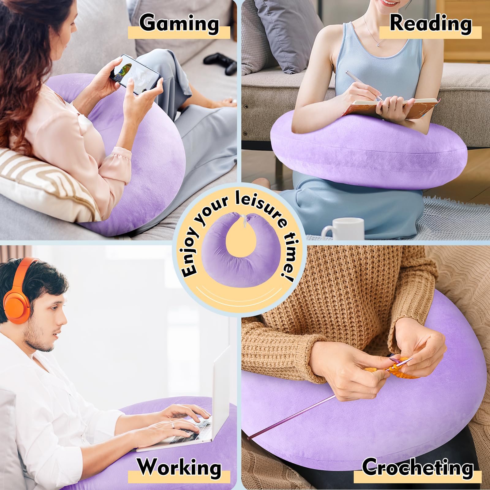Jolof Store Reading Gaming Pillow – Ergonomic Arm Support Lap Desk