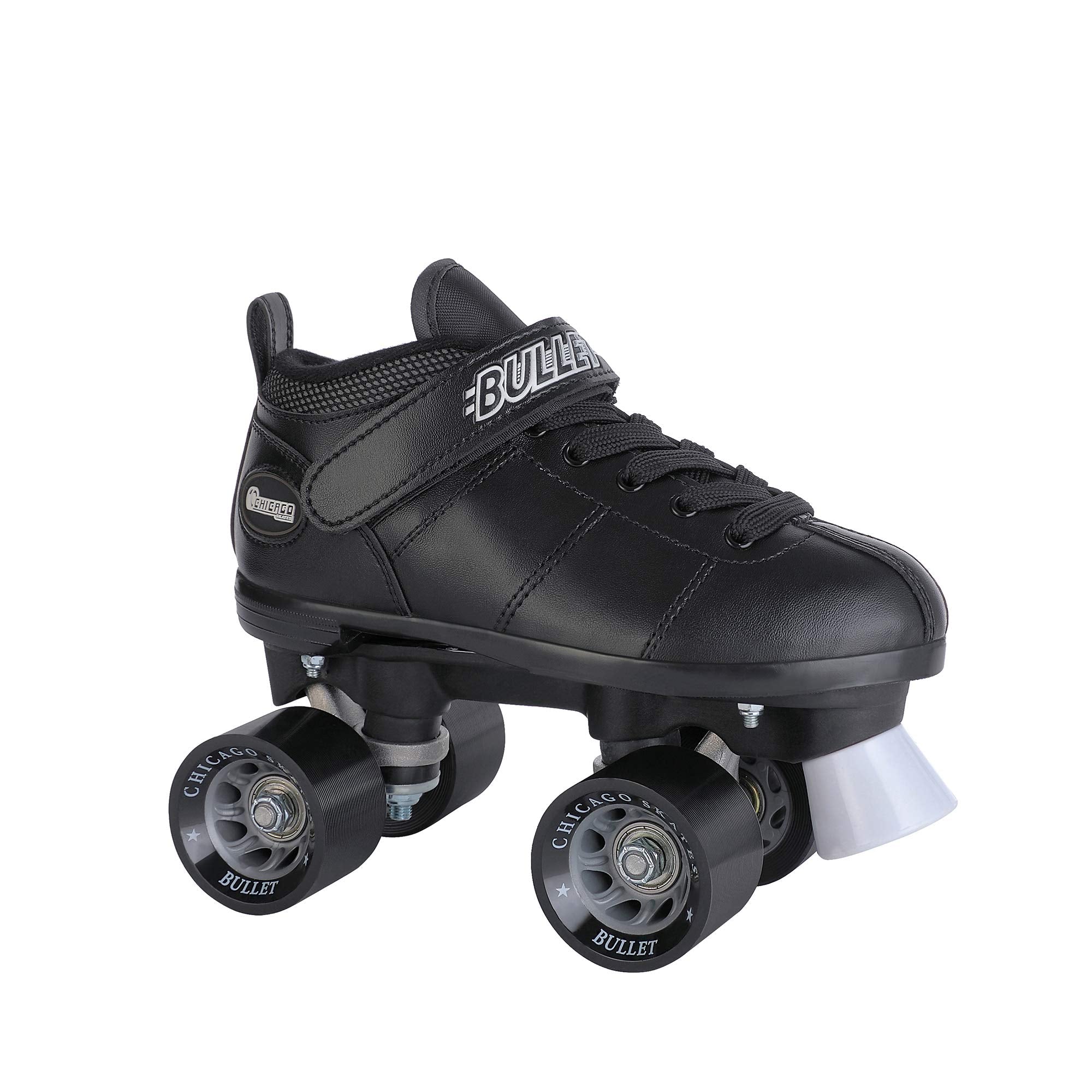 Chicago Skates Bullet Men's Speed Roller Skates | Black Vinyl | Size 11