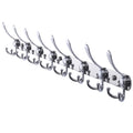 Dseap Heavy Duty Wall Mount Coat Rack – 74cm Stainless Steel 8-Tri-Hooks