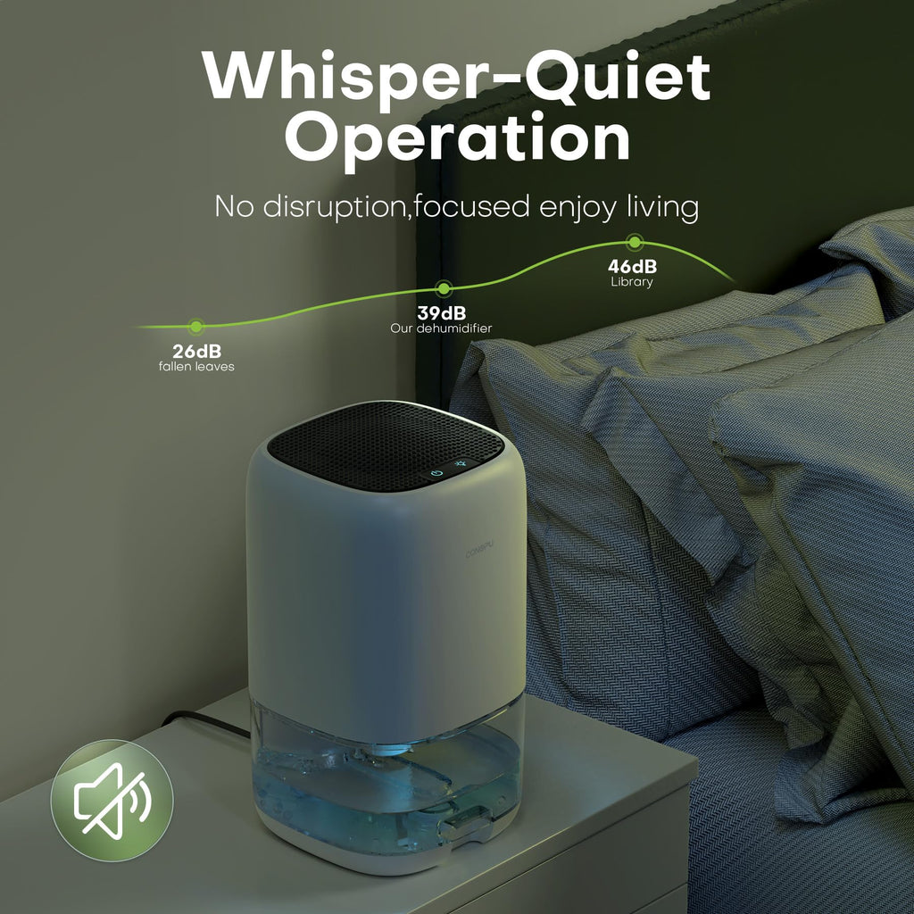 CONOPU 1000ml Portable Dehumidifier | Quiet Peltier Home Dehumidifier