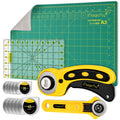 Magicfly Rotary Cutter Set | Quilting Kit with A3 Mat and Acrylic Ruler