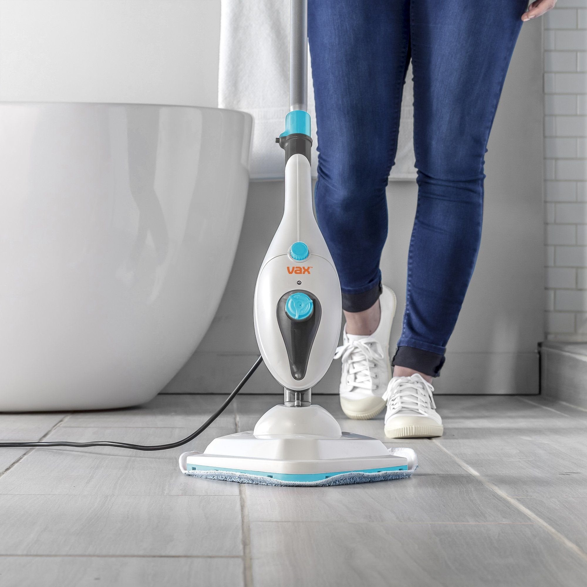 Vax S85-CM Multifunction Steam Mop and Handheld Cleaner | White & Blue