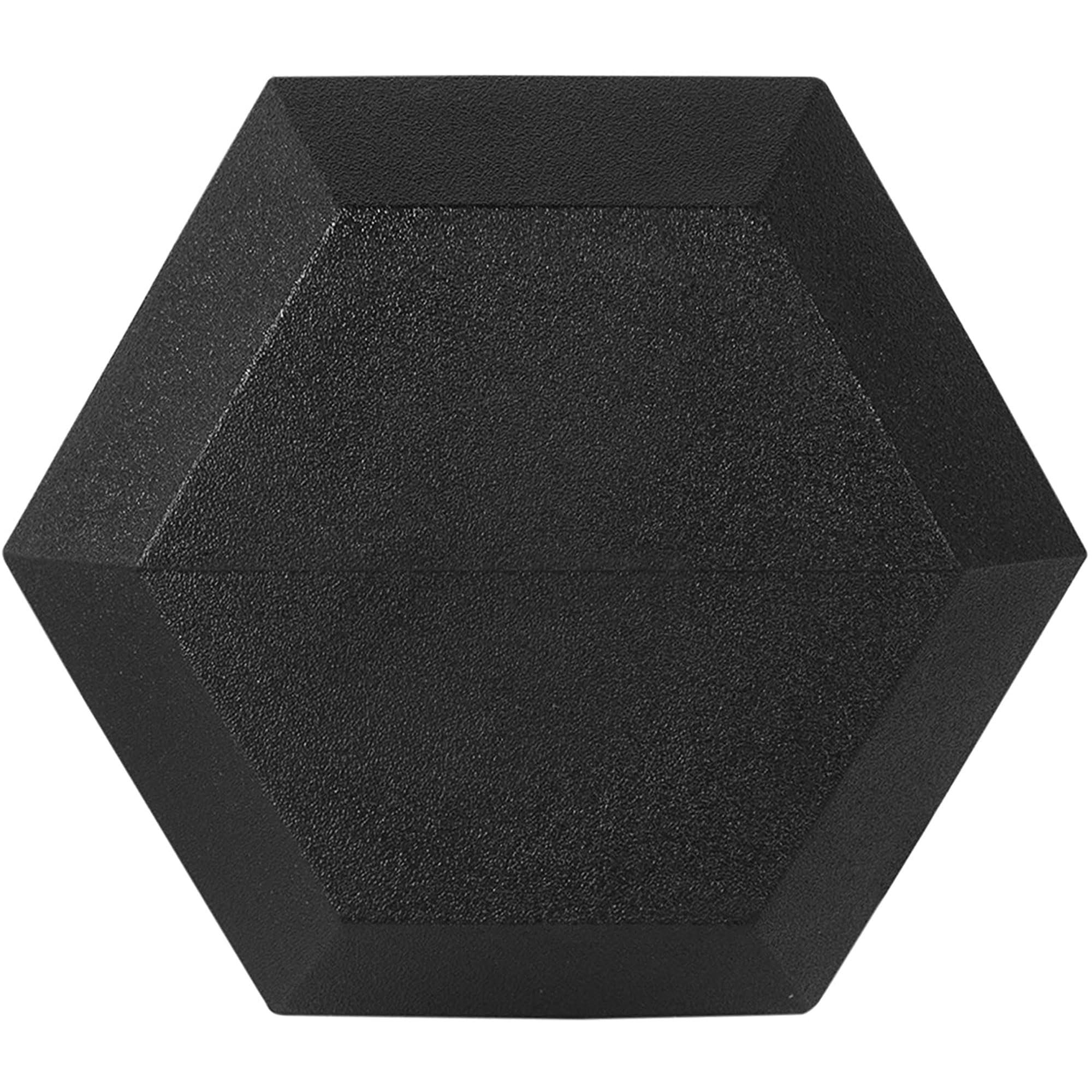 BalanceFrom Rubber Encased Hex Dumbbell – Black Cast Iron Weight