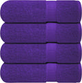 Infinitee Xclusives 100% Cotton Bath Towels Set of 4 – Profound Purple