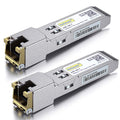 1G SFP to RJ45 Copper Transceiver for Cisco & Ubiquiti (2 Pack)