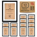 Jolof Store A4 Black Picture Frames - 12 Pack Modern MDF Photo Frames