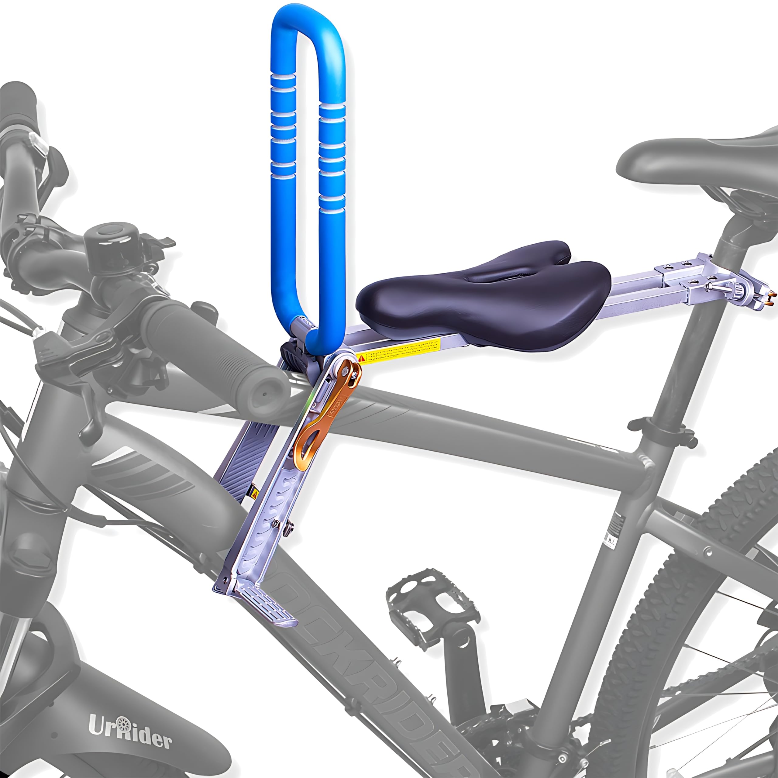 UrRider Front Mount Child Bike Seat – Portable Quick-Release Toddler Seat
