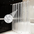 OTraki Semi Transparent Shower Curtain – 180x200cm Anti-Mould EVA