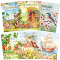 Kalysky 3 Pack A4 Watercolour Colouring Book for Adults – 160GSM Paper