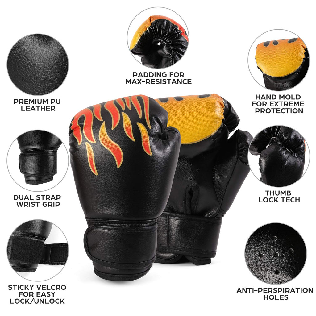 Odoland Kids 3-in-1 Boxing Set | Gloves, Punching Mitts & Kick Pad