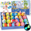 Kids Bath Bombs with Glow in The Dark Surprise Toys - 24 Pack