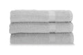 Gabel Pure Cotton Face Towels – Set of 3 Grey Terry Towels, 60x100cm