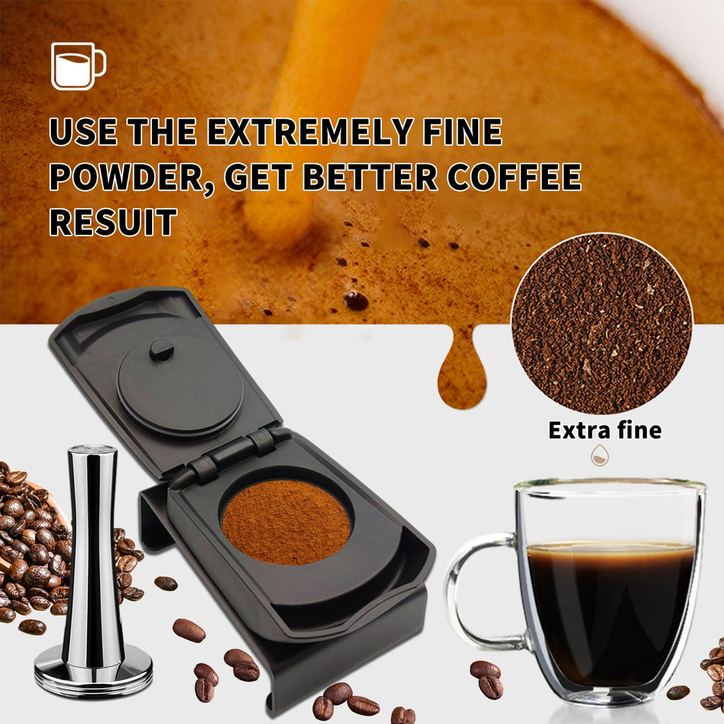 FOXNSK Reusable Coffee Capsule Adapter for Dolce Gusto edgLUMIO DG325