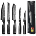 HUIKAILI 5-Piece Chef's Knife Set | High Carbon Stainless Steel - Black