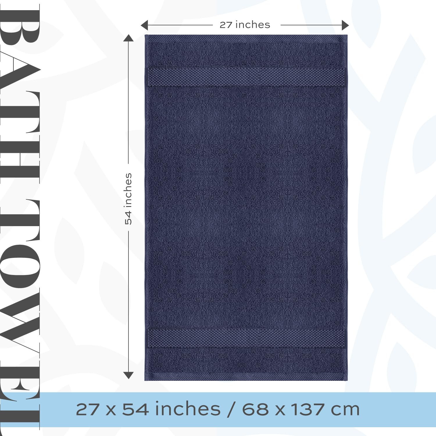 White Classic 700 GSM Cotton Bath Towels Set of 4 | Luxury Hotel Quality
