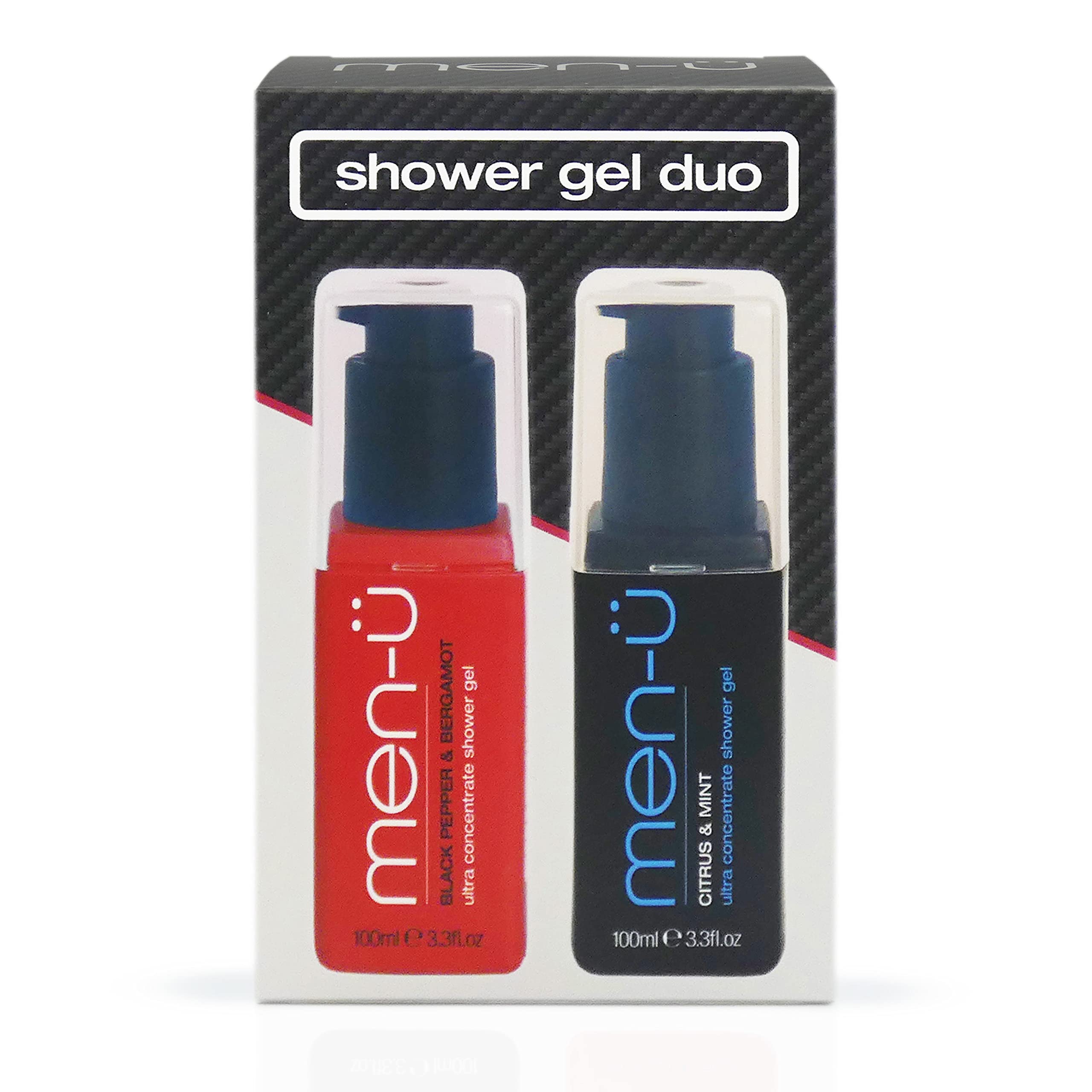 men-u Shower Gel Duo - Ultra Concentrate Body Wash Men's Gift Set