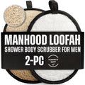 Natural Shower Loofah for Men – Tough Exfoliating Body Scrubber