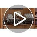 Vinyl Record Storage Holder – Metal 80-100 LP Album Stand