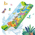 SHUCHING Dinosaurs Kids Bath Mat – Extra Long 100x40cm Non-Slip PVC Mat