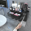iHave Wall Mounted Toothbrush Holder with Automatic Toothpaste Dispenser