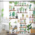 HMS Happy Memories Boho Floral Fabric Shower Curtain | 72x72 Thick Polyester