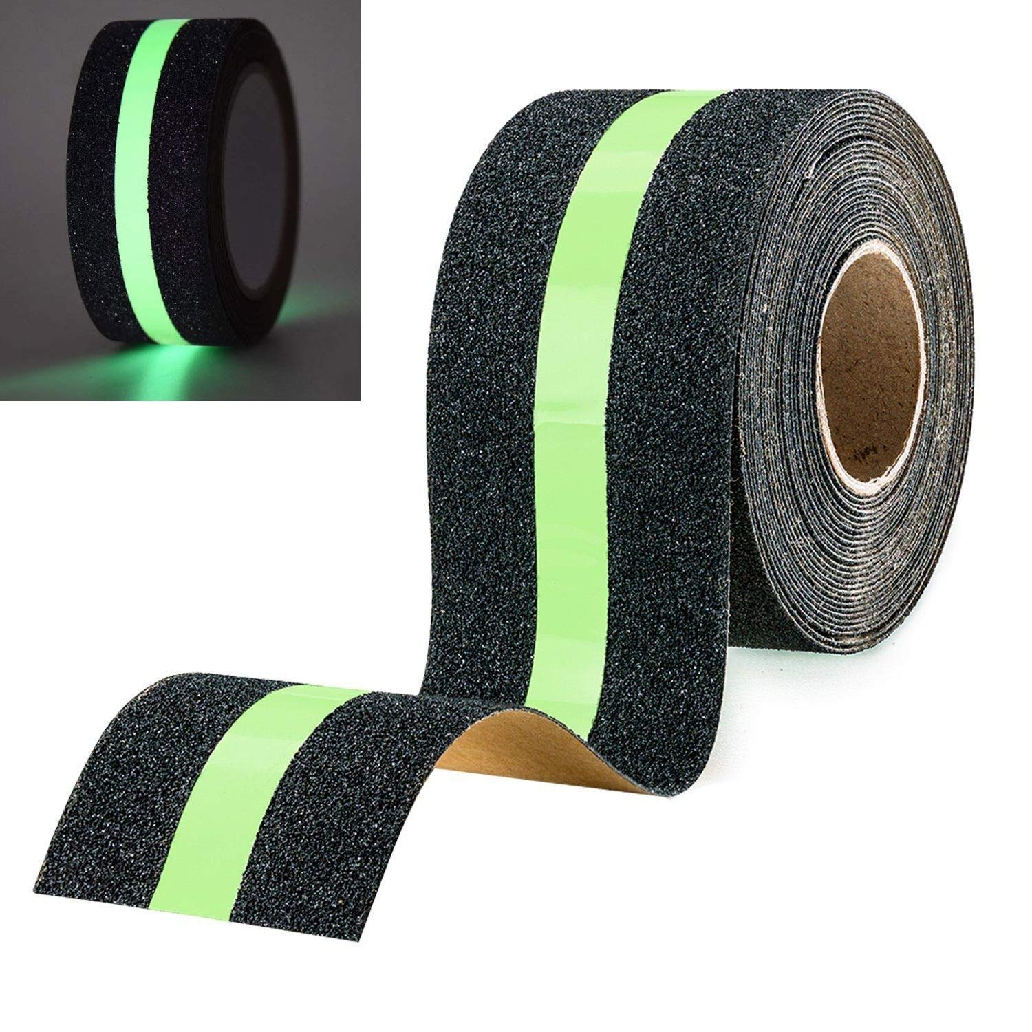 Hyber&Cara Glow in the Dark Anti Slip Grip Tape - 10m x 50mm Safety Treads