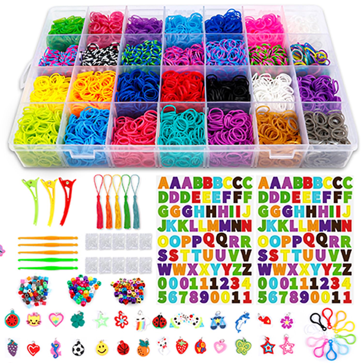 Loom Bands Set - 11880+ Rubber Bands Bracelet Making Kit