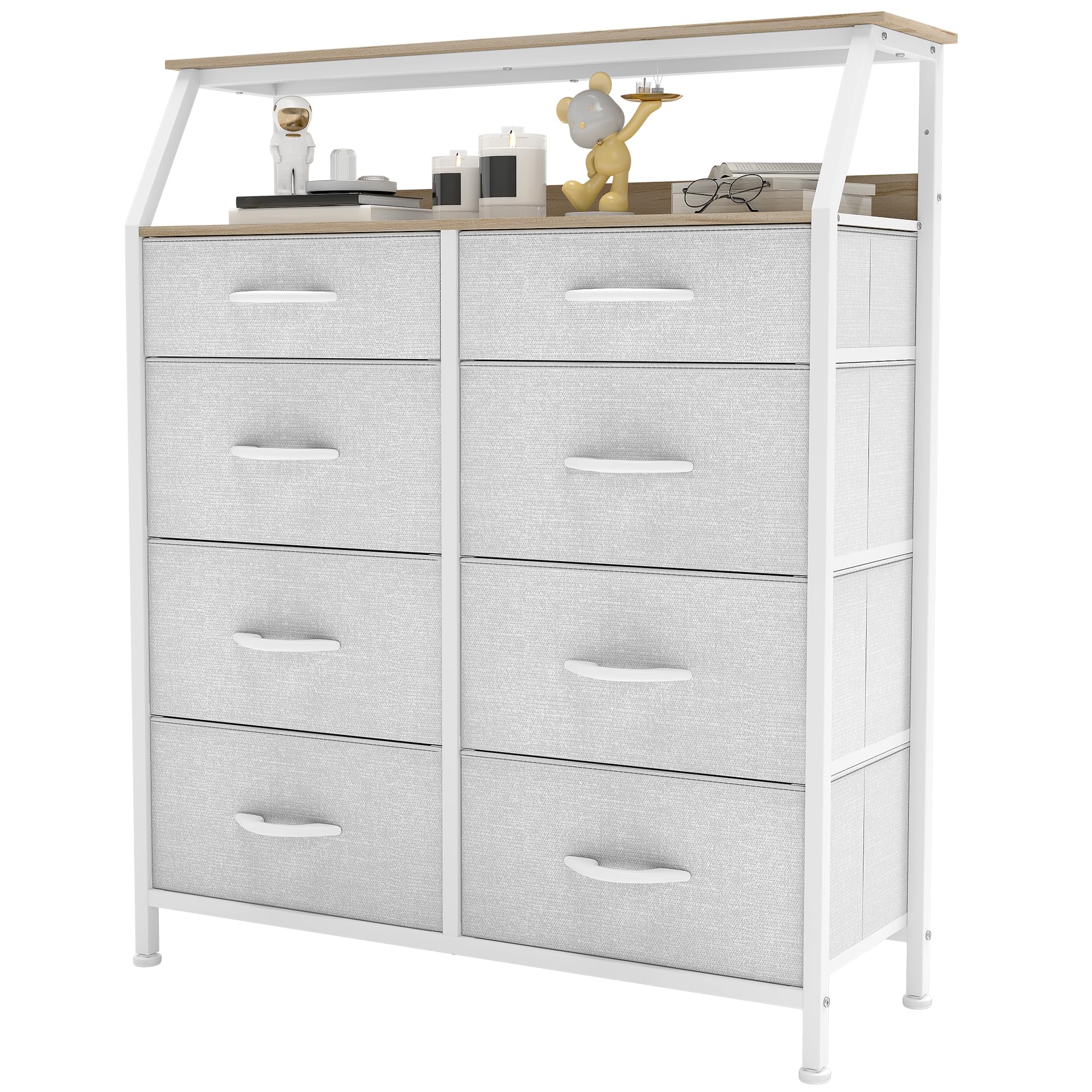 YITAHOME 8-Drawer Fabric Chest of Drawers | Steel Frame Storage Unit