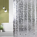 WedDecor 3D Pebble PVC Shower Curtain Liner – Waterproof & Weighted Hem