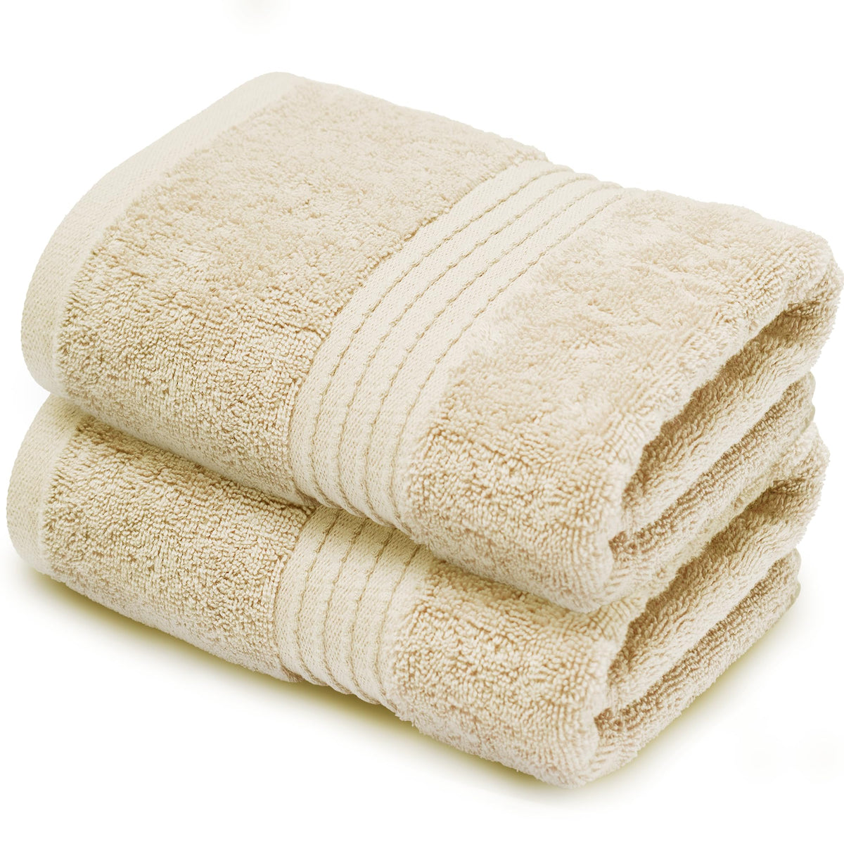 Makooz Premium 700 GSM Hand Towels for Bathroom 2 Pack – 100% Natural Ring-Spun Egyptian Cotton – Luxurious Ultra Soft, Quick Dry, Absorbent - image 1