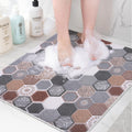 Square Loofah Shower Mat – 80x80cm Non-Slip Quick Dry Pad