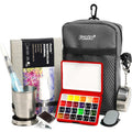 Funto Mini 24-Color Watercolor Paint Set with Travel Crossbody Bag