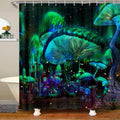 Mushroom Shower Curtain | Waterproof Polyester Bathroom Decor
