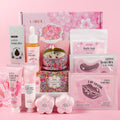 LAIKOU Sakura Spa Gift Set – 10pc Bath & Body Care Collection for Women