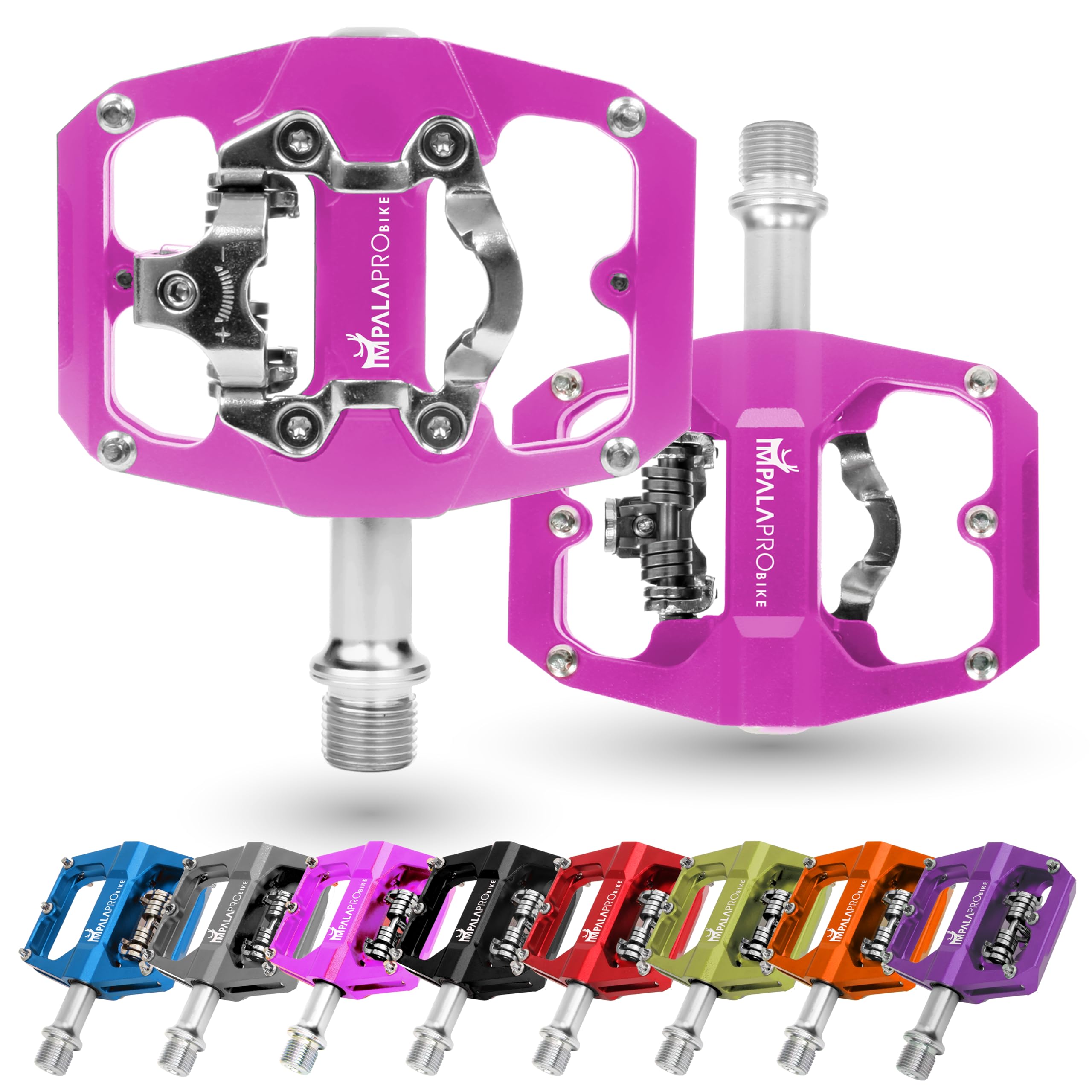 IMPALAPRO Dual Function MTB Pedals | Shimano SPD Compatible - Pink