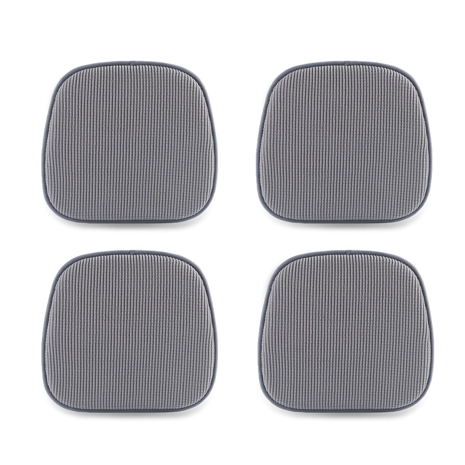 TANYOO Memory Foam Chair Cushions | Non-Slip Honeycomb Pads, 4-Pack